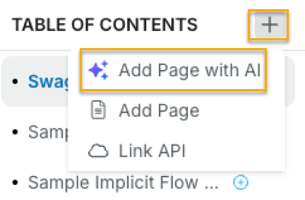 Add Page with AI